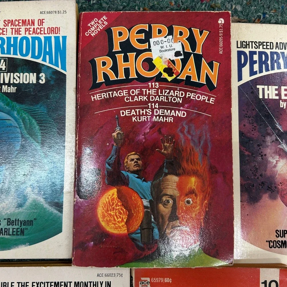 Perry Rhodan Sci-Fi Paperback Lot Vintage Ace Books Pulp Sci-Fi Retro